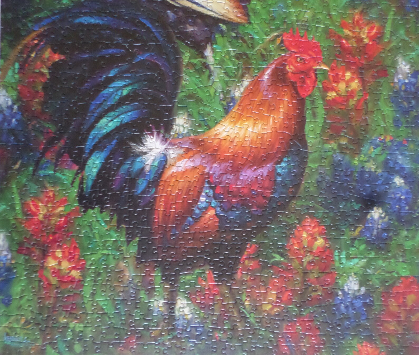 Rooster Jigsaw Puzzle Cobble Hill 1000 Piece Puzzle Colorful Etsy UK