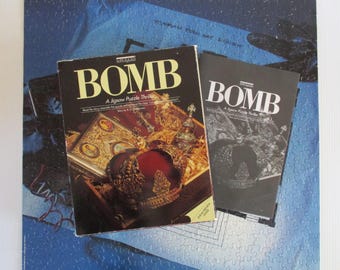 Vintage 1987 Bepuzzled Mystery Jigsaw puzzle, The Bomb, A jigsaw puzzle thriller, 500 piece puzzle