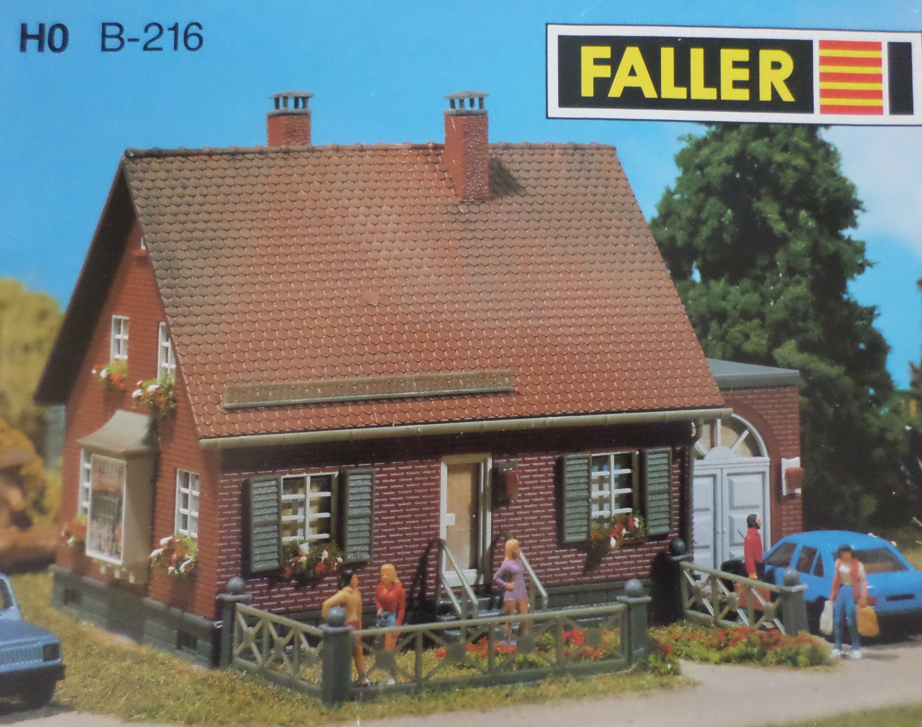 Vintage Faller Clinkerbuilt house B 216 HO scale model kit Etsy