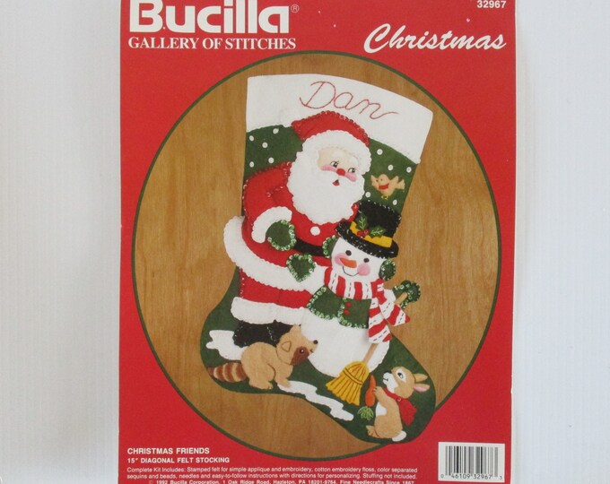 Vintage Bucilla Christmas Stocking Kits 