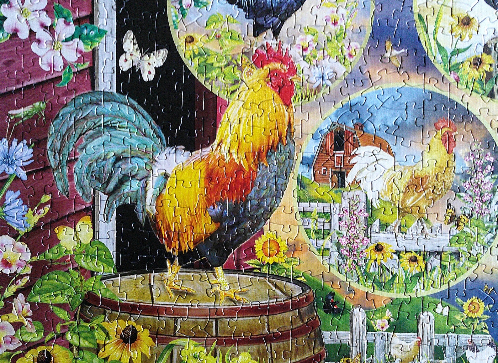 Rooster Magic jigsaw puzzle Cobble Hill 500 piece puzzle Etsy