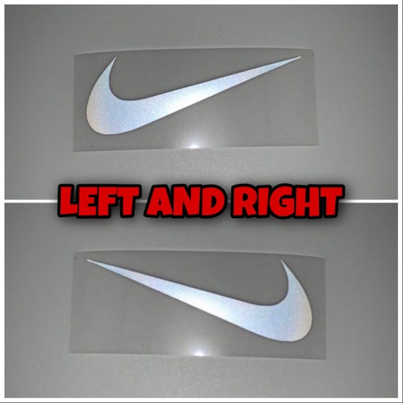 nike logo on the right