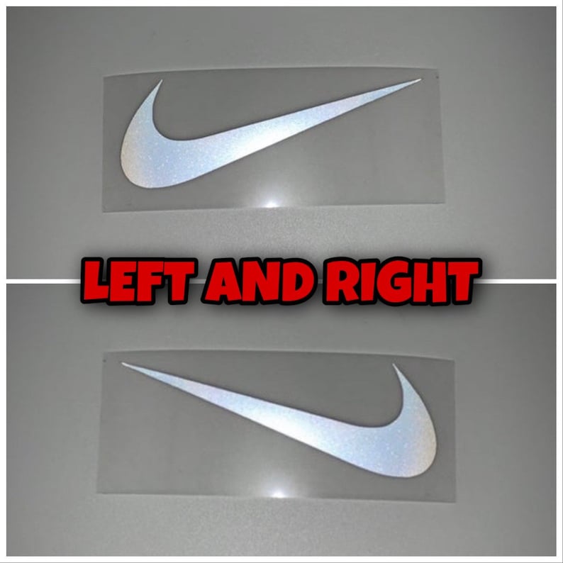 M Reflective Nike Swoosh Logo Heat Transfer Iron On Vinyl Etsy
