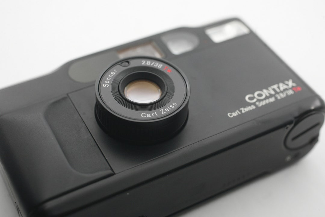 Contax T2 Point and Shoot Film Camera Black Etsy