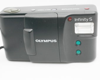 Olympus Infinity S With 35mm 3.5 Point and Shoot Film Camera