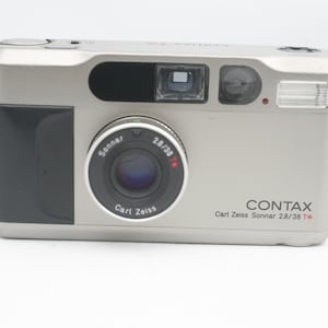Contax T2 Silver 35mm Camera Point and Shoot