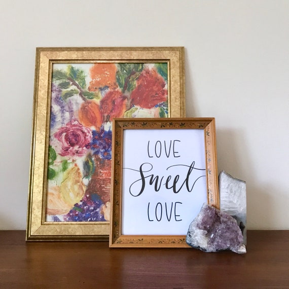 Love Sweet Love Digital Download Print Wedding Reception Art Etsy