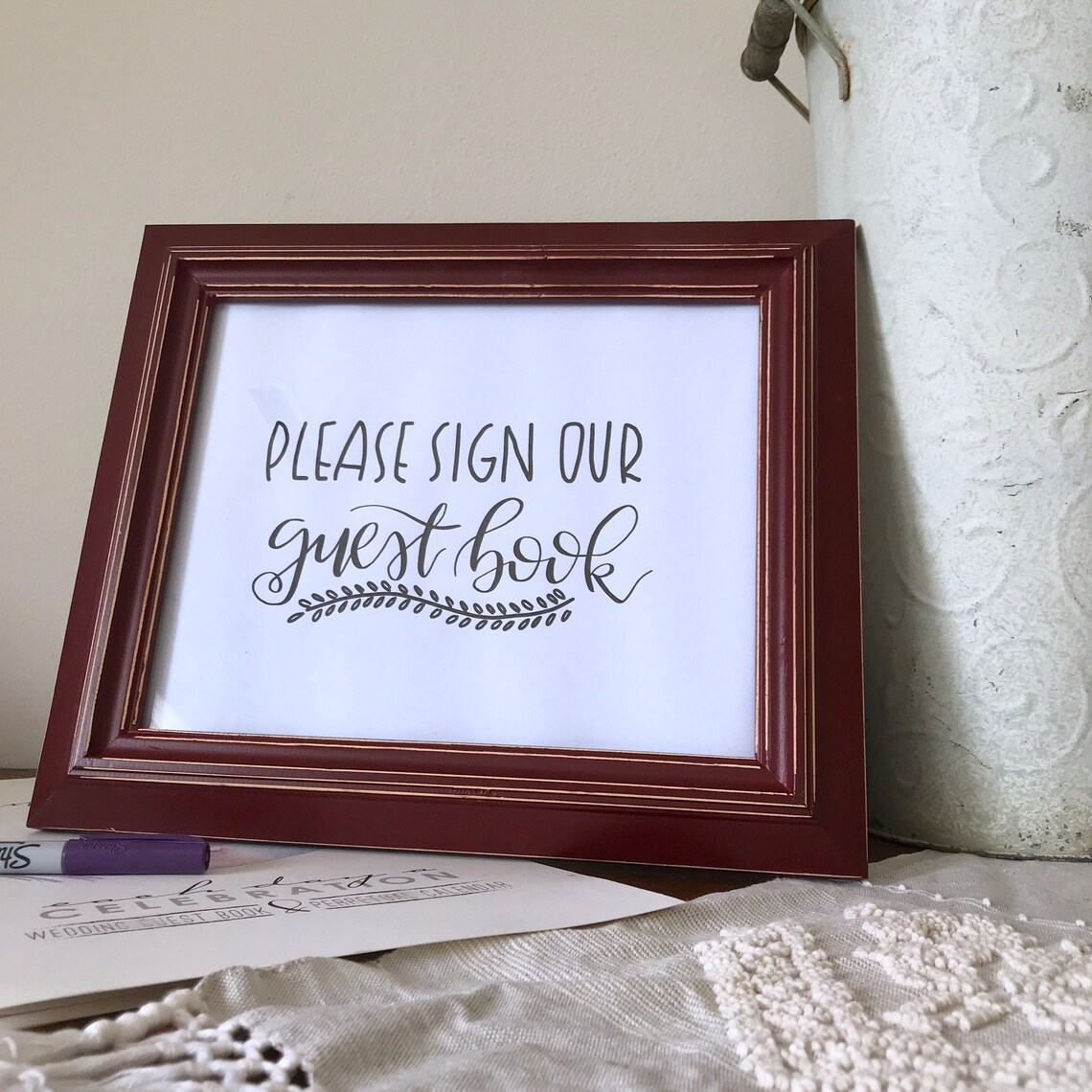 Please Sign Our Guest Book Digital Print Printable Art Wedding | Etsy
