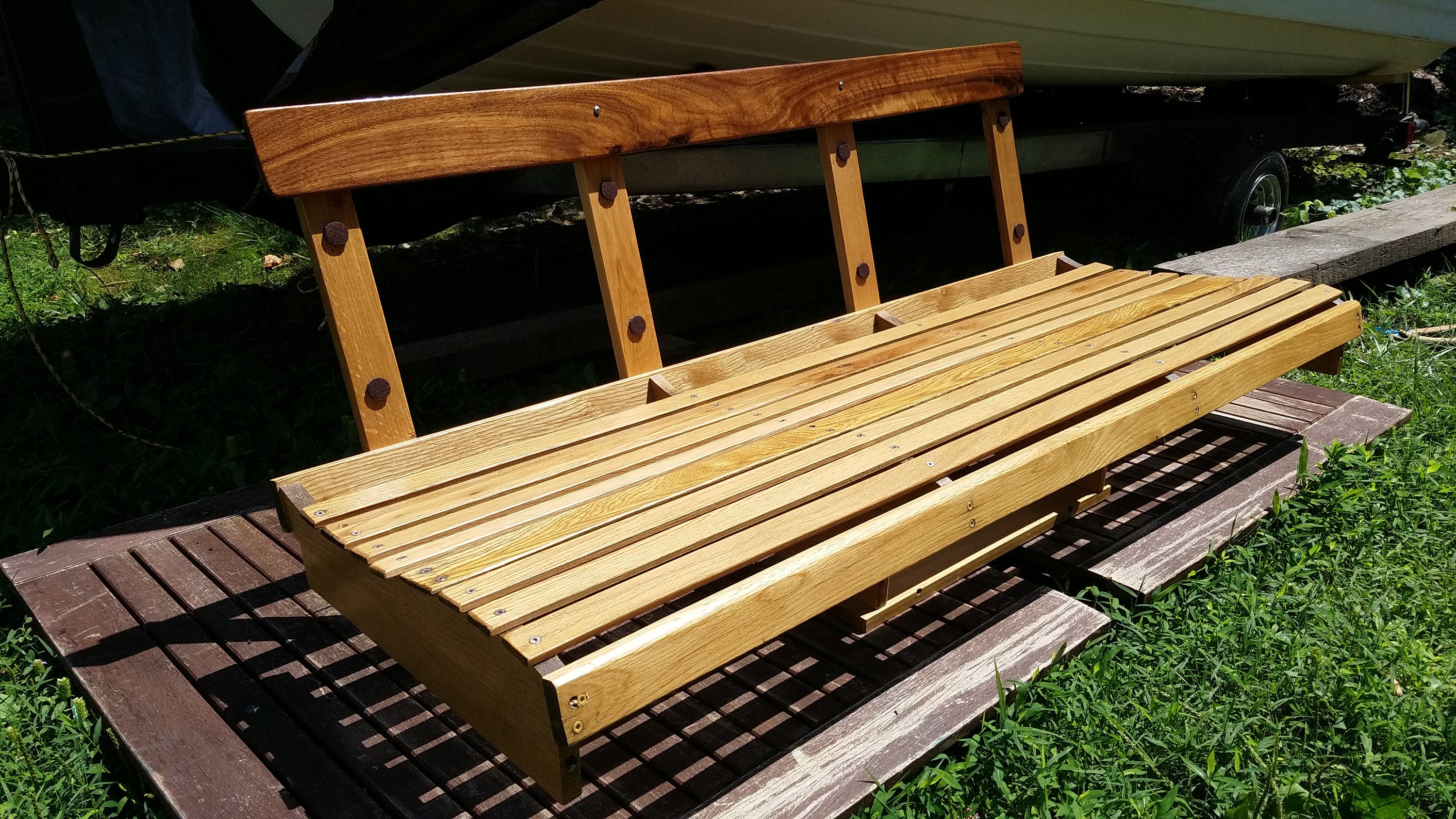 Wooden Boat Bench Etsy
