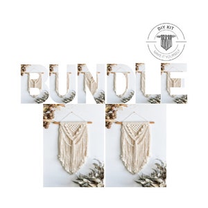 DIY KIT BUNDLE Macrame Beginners Wall Hanging x 2 Projects // Macrame Wall Hanging // Craft Kits