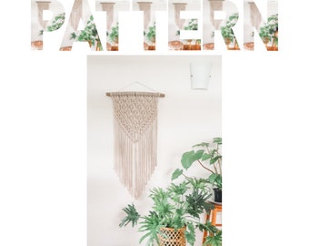 Digital Pattern Download // Macrame Pattern //Macrame Wall Hanging //Advanced Pattern