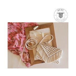 DIY KIT Macrame Summer Bag// Macrame Clutch // Macrame Bag // Craft Kit