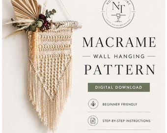 Crochet Wall Hanging PDF Pattern | Beginner Fibre Art Tutorial | Boho Home Decor | Instant Digital Download