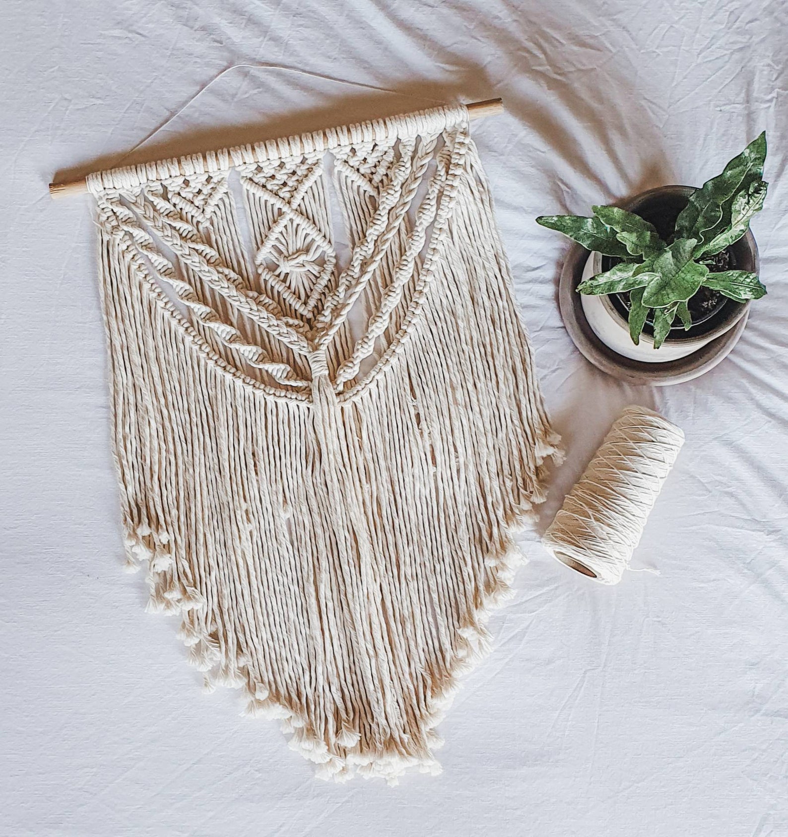 PDF Pattern Macrame Large Wall Hanging // Macrame Intermediate - Etsy