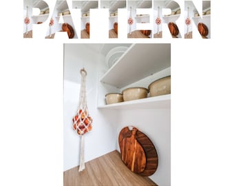 PDF Pattern Macrame Multi-Purpose Hanging Basket