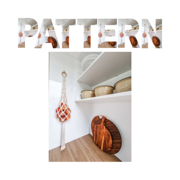 PDF Pattern Macrame Multi-Purpose Hanging Basket