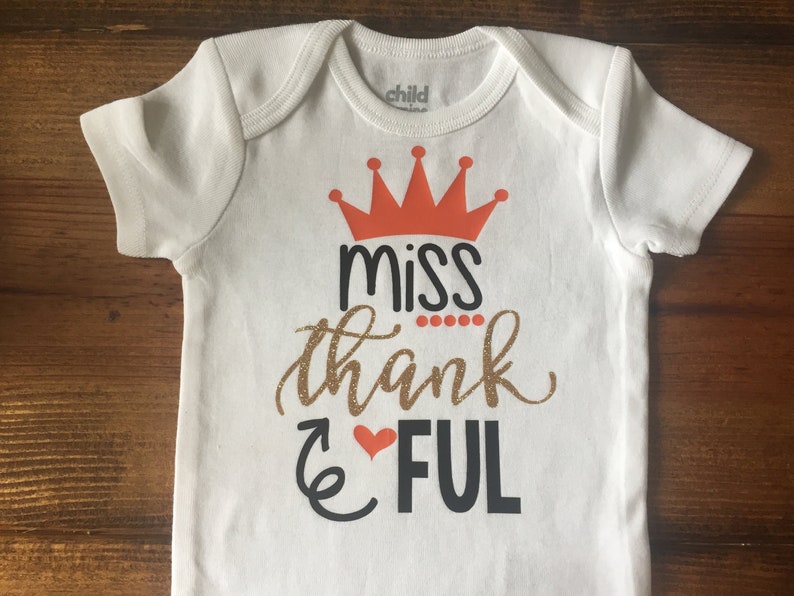 Miss Thankful OnesieThanksgiving OnesieGirls Thanksgiving Girls Fall Onesie