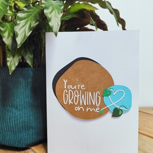 Valentijnsdag kaart voor vrouw, grappige Valentijnsdag kaart voor vriend, planten themakaarten, vriendinnen Valentijnsdag kaart, wenskaarten Valentine