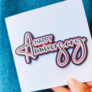 Happy Anniversary Husband Card, Paper Anniversary Card, Anniversary Greeting Card, Wedding Anniversary Card Wife, Couples Anniversary Card