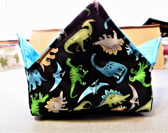 Tiny Dinosaur Reversible Microwavable Bowl Cozy