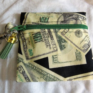 Zipper Dollar Bill Pouch - Etsy