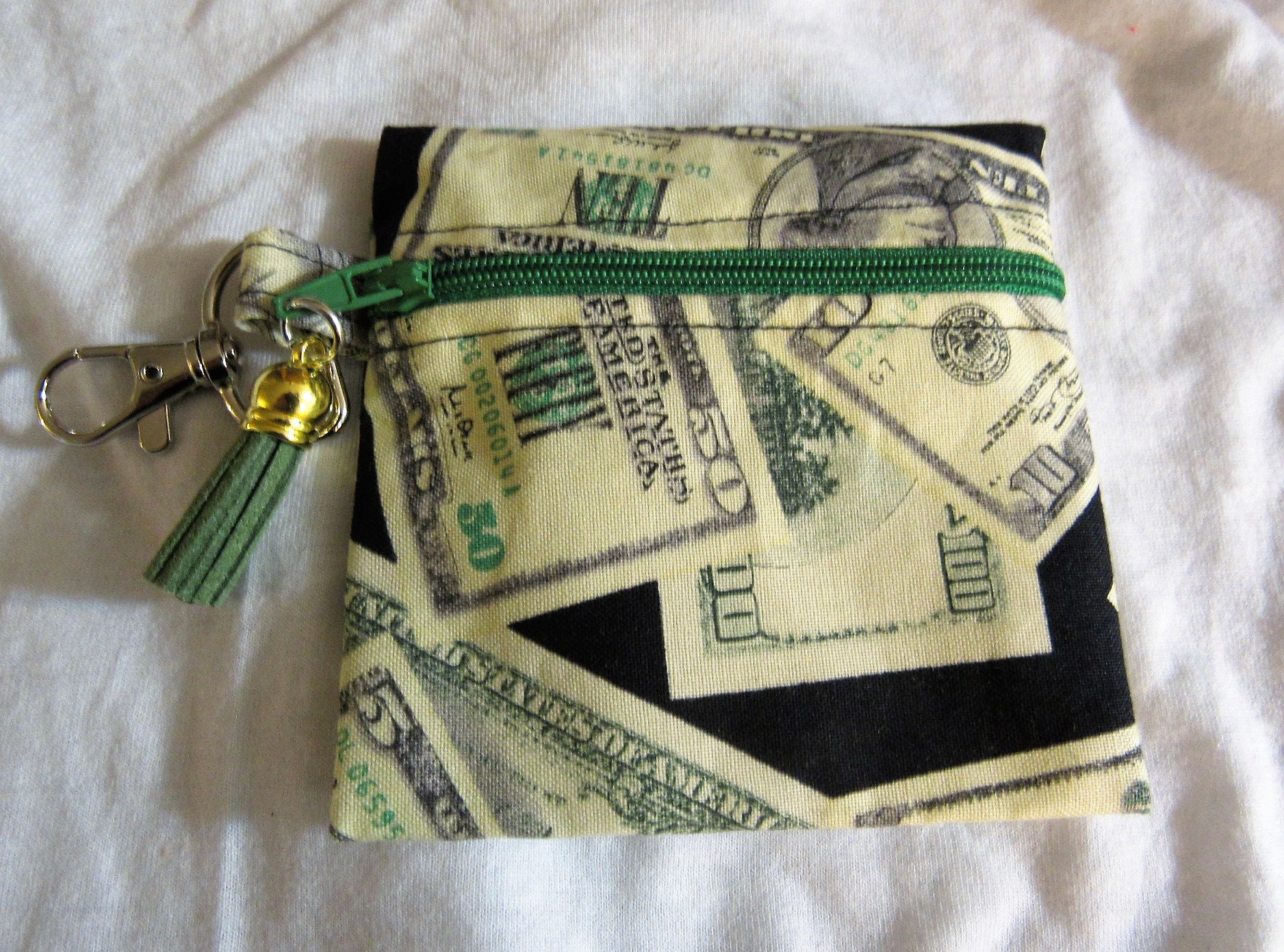 Zipper Dollar Bill Pouch - Etsy