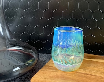 Kleurveranderend wijnglas handgeblazen borosilicaatglas verhoogde drinkervaring iriserend wijnglas cadeau voor wijnliefhebber