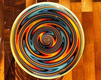 Vaso de pinta para amantes de la cerveza artesanal IPA, regalo perfecto. Vaso iridiscente soplado a mano, fabricado en California.