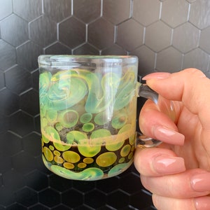 Handblown Borosilicate Glass Espresso Cup: Heat Resistant Coffee Gift