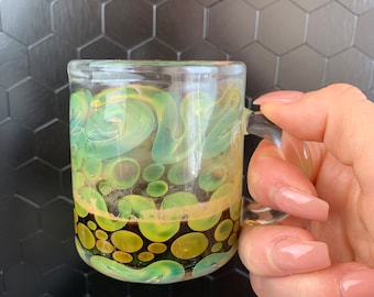 Handblown Borosilicate Glass Espresso Cup: Heat Resistant Coffee Gift