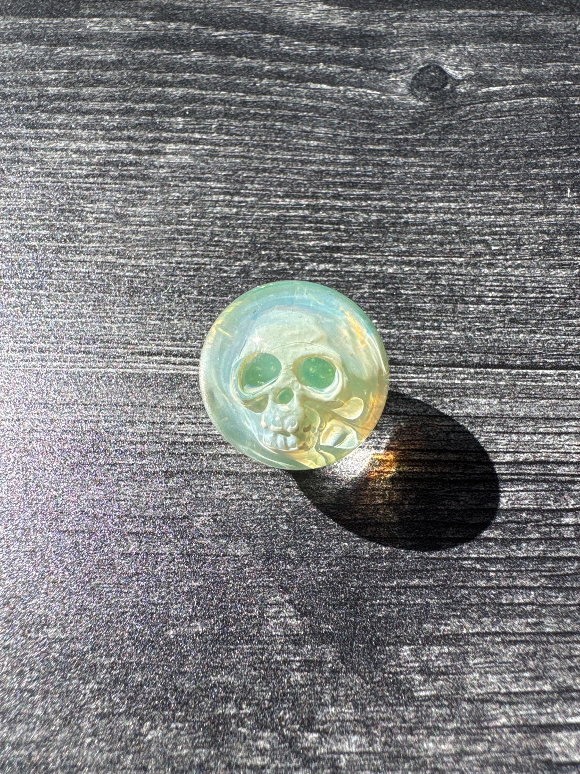 Hologram Skull Marble: Handmade Fumed Borosilicate Glass Art - Etsy