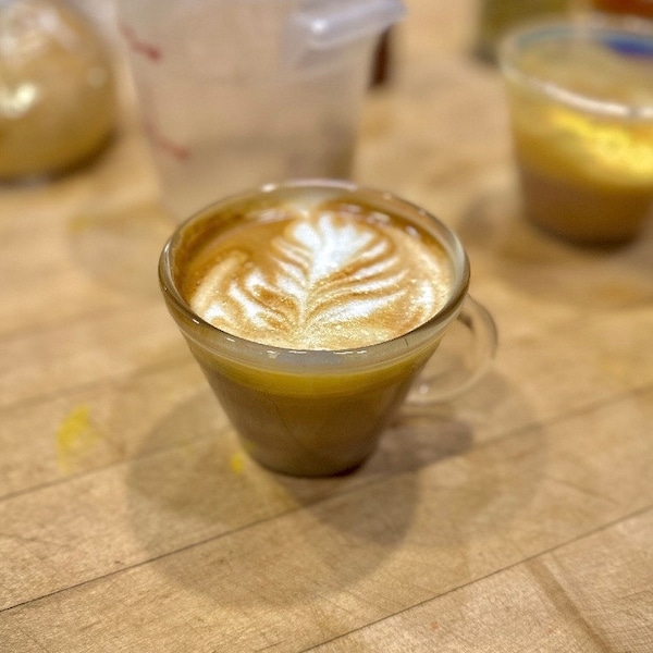 Handmade cappuccino cup heat tempered borosilicate glass mug for coffee tea latte art handblown glass gift for expresso enthusiast
