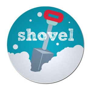 Magneet schop sneeuwkarwei