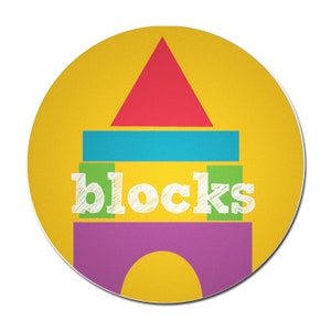 Blocks Toddler Magnet