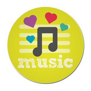 Music School Magnet Yellow