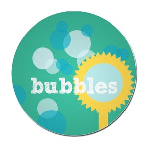 Imán para niños pequeños con burbujas