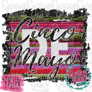Cinco De Mayo - Serape - Sublimation Design - Digital Download - PNG