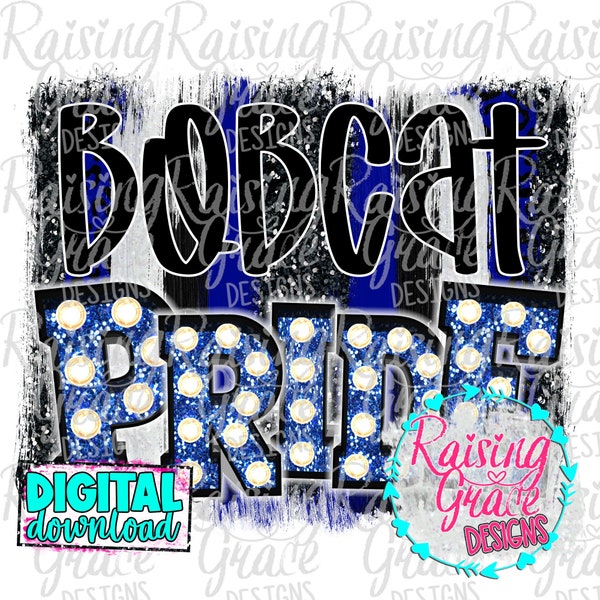 Bobcat Pride - Sublimation Design - Digital Download - PNG