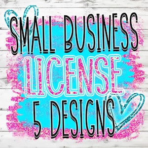 Small Business License - 5 Designs