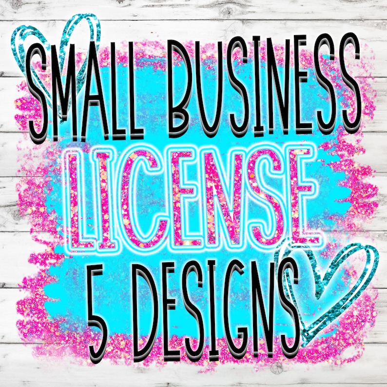 Small Business License 5 Designs Etsy