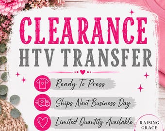 CLEARANCE HTV Transfer | Ready To Press School Spirit Transfer | Tiger Pride, Wildcat Pride, Indian Pride | Mascot Heat Transfer