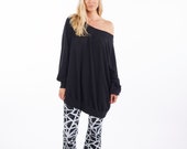 Crop Flair Pant -Black and White Stained Glass