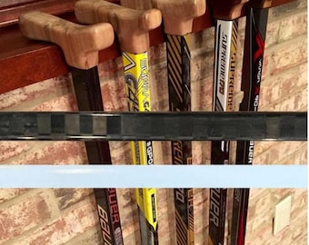Hockey Stick Cane: Black or White Carbon (Custom sized, available 30 - 38inch)