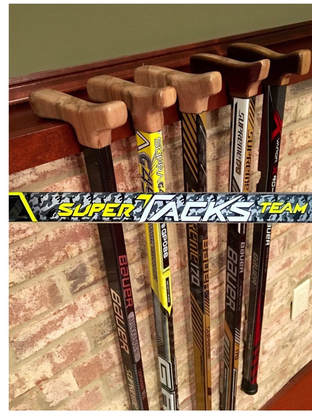 Hockey Stick Cane CCM Super Tacks Team custom Sized 30 to Etsy