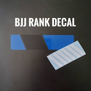 BJJ Ranked Belt Car Decal with stripes. Jiu jitsu sticker image 10