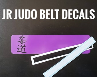Jr. Judo Ranked Belt Car Decal Sticker