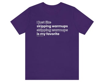 Skipping warmups is my favorite | Funny Unisex BJJ Jiu jitsu Shirt
