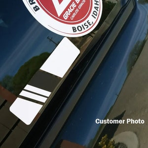 BJJ Ranked Belt Car Decal with stripes. Jiu jitsu sticker image 7