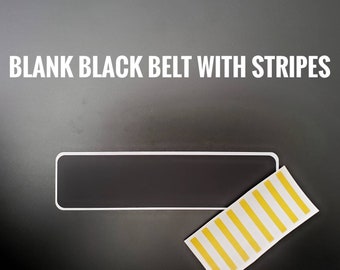 Blank Ranked Black Belt Car Decal Sticker