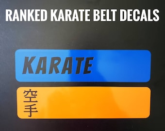 Ranked Karate Belt Decal